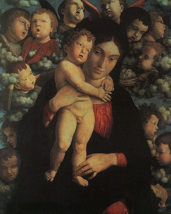 Andrea Mantegna Madonna and Child with Cherubs France oil painting art